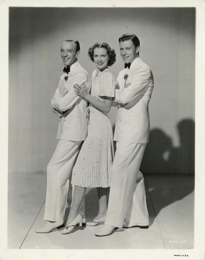 Fred Astaire, Eleanor Powell et George Murphy dans le film Broadway qui danse, 1940 - Photographie argentique 2
